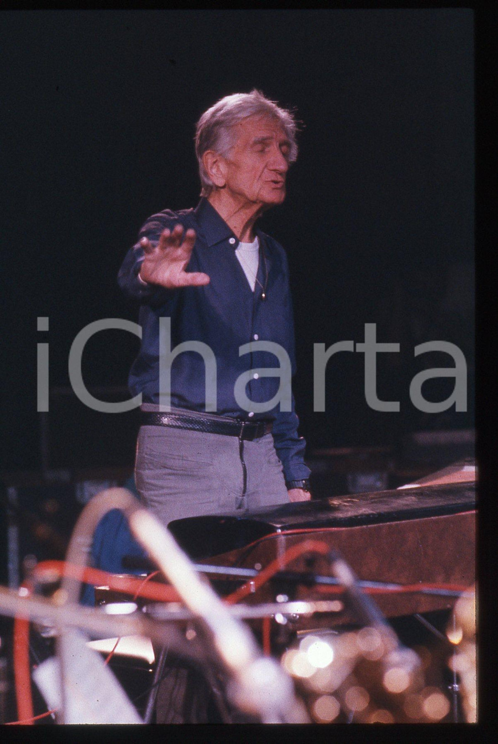 35mm vintage slide* 1990ca MUSICA Gil EVANS in concerto - Ritratto (1)