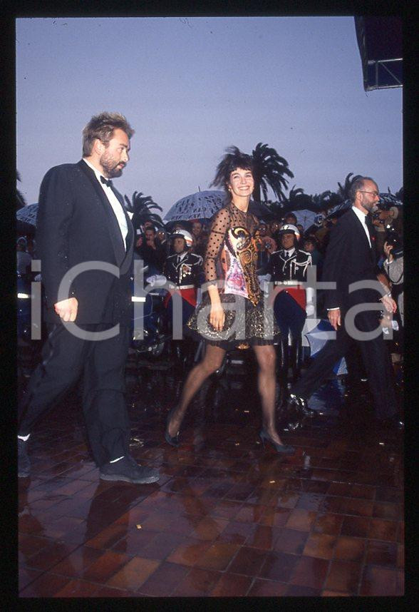 35mm vintage slide*1991 FESTIVAL CANNES Luc BESSON e Anne PARILLAUD