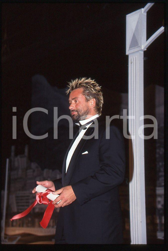 35mm vintage slide*1990 FESTIVAL CANNES Luc BESSON premiazione palma d'oro 1