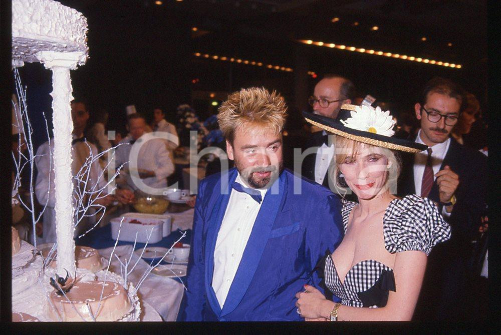 35mm vintage slide*1998 FESTIVAL CANNES Luc BESSON e Rosanna ARQUETTE