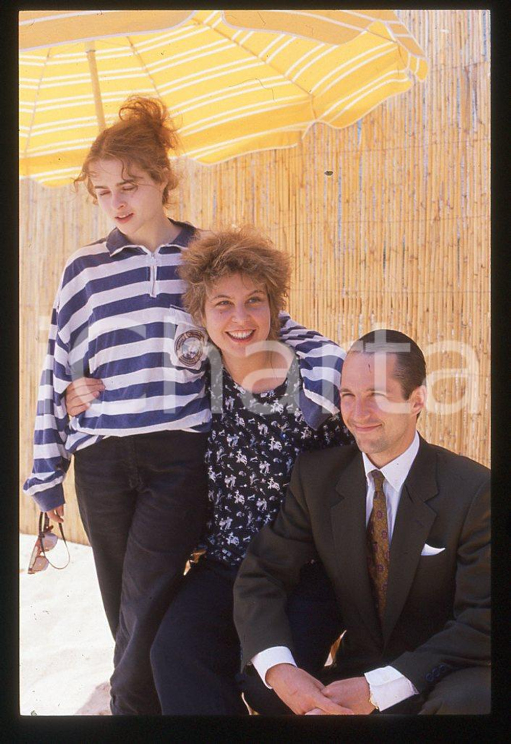 35mm vintage slide*1988 CANNES Helena CARTER , Michael MALONEY E F. INFASCELLI 1