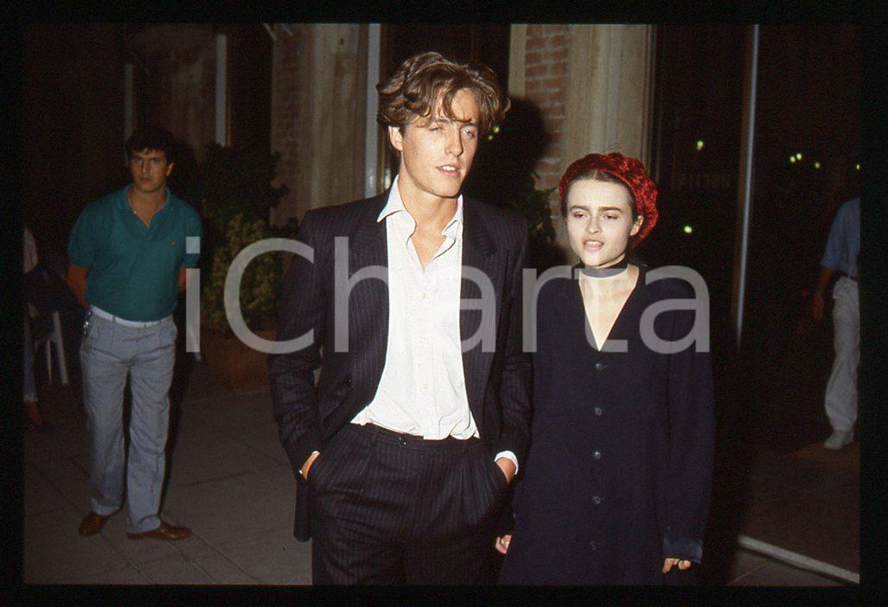 35mm vintage slide*1986 VENEZIA Helena CARTER e Huhg GRANT