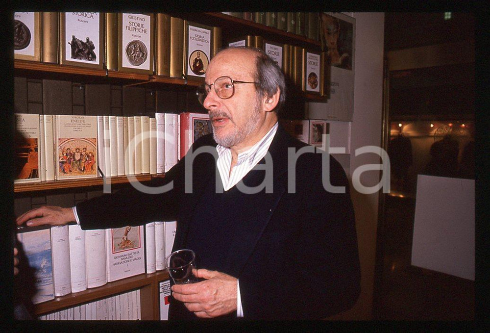 35mm vintage slide*1989 MILANO Edgar DOCTOROW presenta romanzo "Billy Bathgate"7