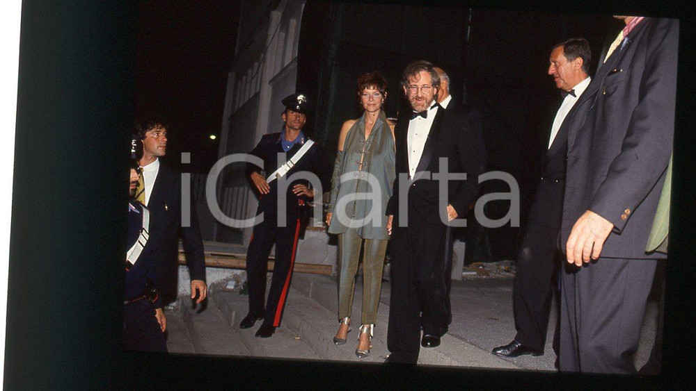 35mm vintage slide* 1993 VENEZIA Steven SPIELBERG premiazione "Jurassic park" 4