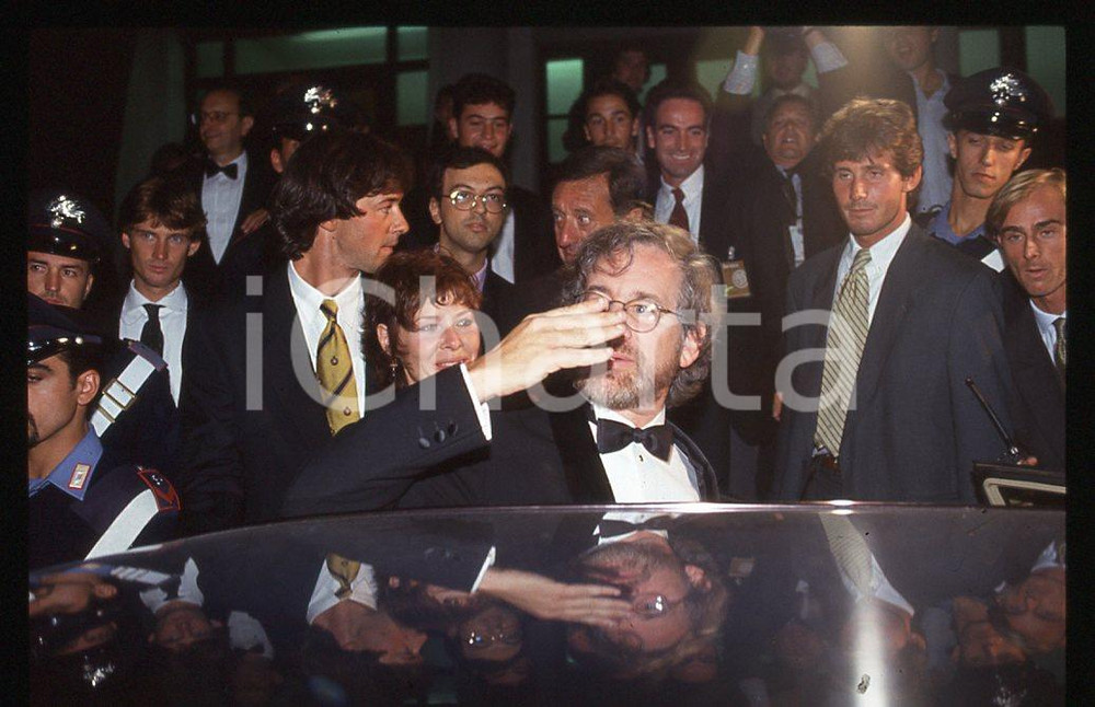 35mm vintage slide* 1993 VENEZIA Steven SPIELBERG premiazione "Jurassic park" 5
