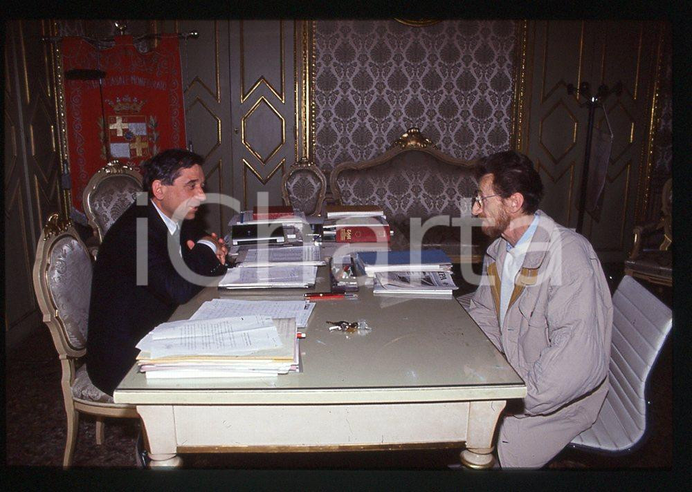 35mm vintage slide* 1992 CASALE MONFERRATO Riccardo COPPO e prof. GARRONE 3