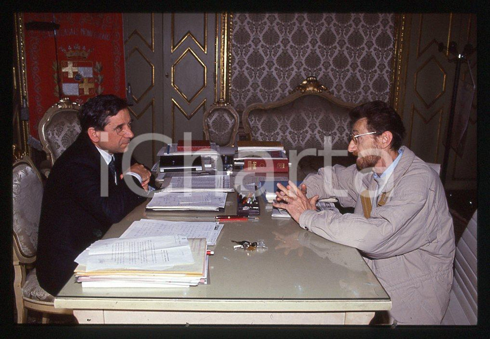 35mm vintage slide* 1992 CASALE MONFERRATO Riccardo COPPO e prof. GARRONE 5