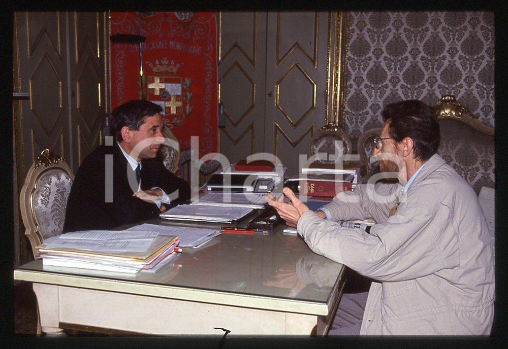 35mm vintage slide* 1992 CASALE MONFERRATO Riccardo COPPO e prof. GARRONE 6