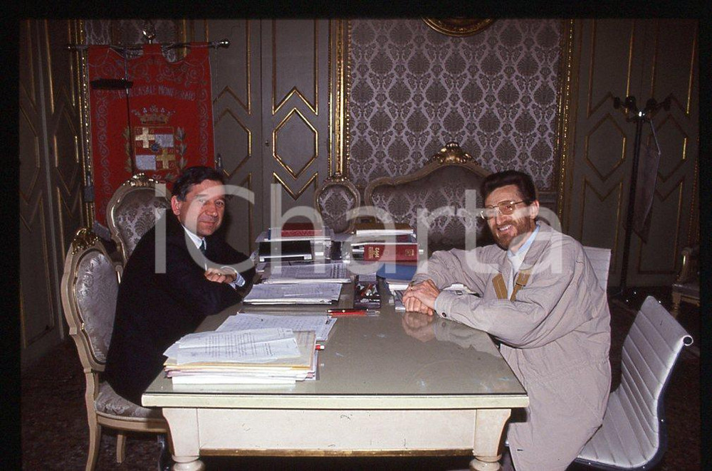 35mm vintage slide* 1992 CASALE MONFERRATO Riccardo COPPO e prof. GARRONE 7