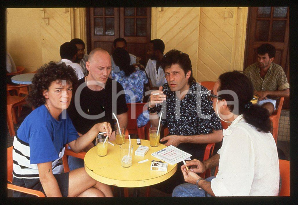 35mm vintage slide* 1985 MUSICA Gerard BLANCHARD ritratto dell'artista 4