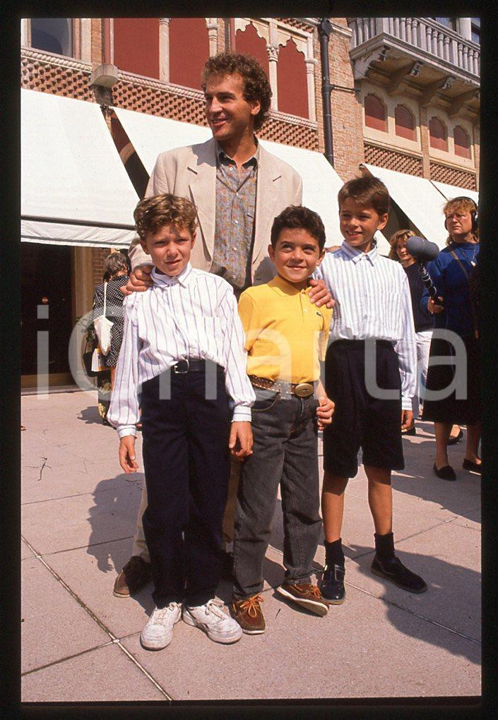 35mm vintage slide* 1989 Giacomo CAMPIOTTI ed il cast di "Corsa di primavera" 4