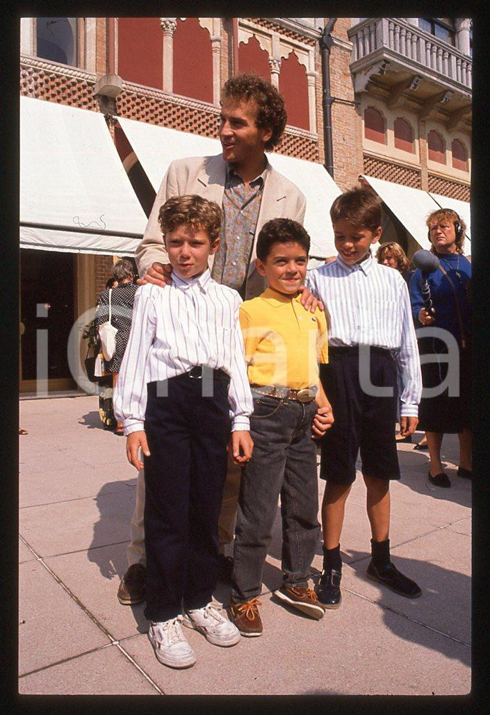 35mm vintage slide* 1989 Giacomo CAMPIOTTI ed il cast di "Corsa di primavera" 7