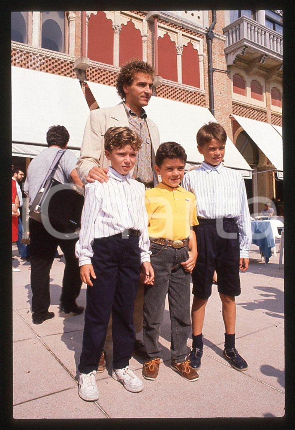 35mm vintage slide* 1989 Giacomo CAMPIOTTI ed il cast di "Corsa di primavera" 9