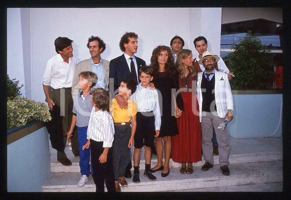 35mm vintage slide* 1989 Giacomo CAMPIOTTI ed il cast di "Corsa di primavera" 12