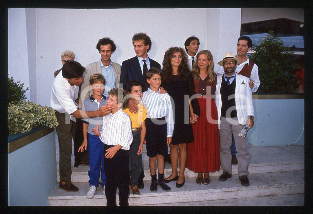 35mm vintage slide* 1989 Giacomo CAMPIOTTI ed il cast di "Corsa di primavera" 14