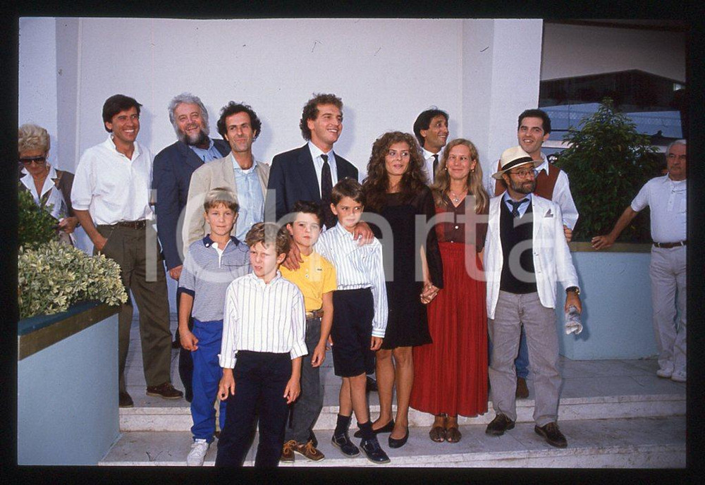 35mm vintage slide* 1989 Giacomo CAMPIOTTI ed il cast di "Corsa di primavera" 15