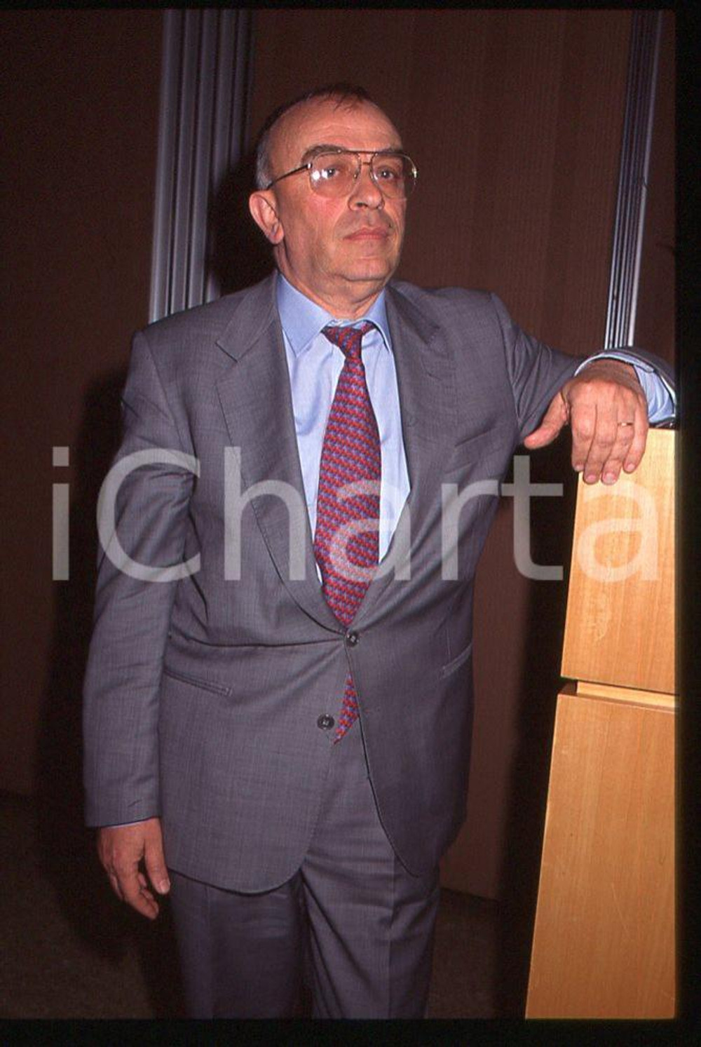 35mm vintage slide* 1998 MILANO POLITICA Salvatore SCIASCIA 7
