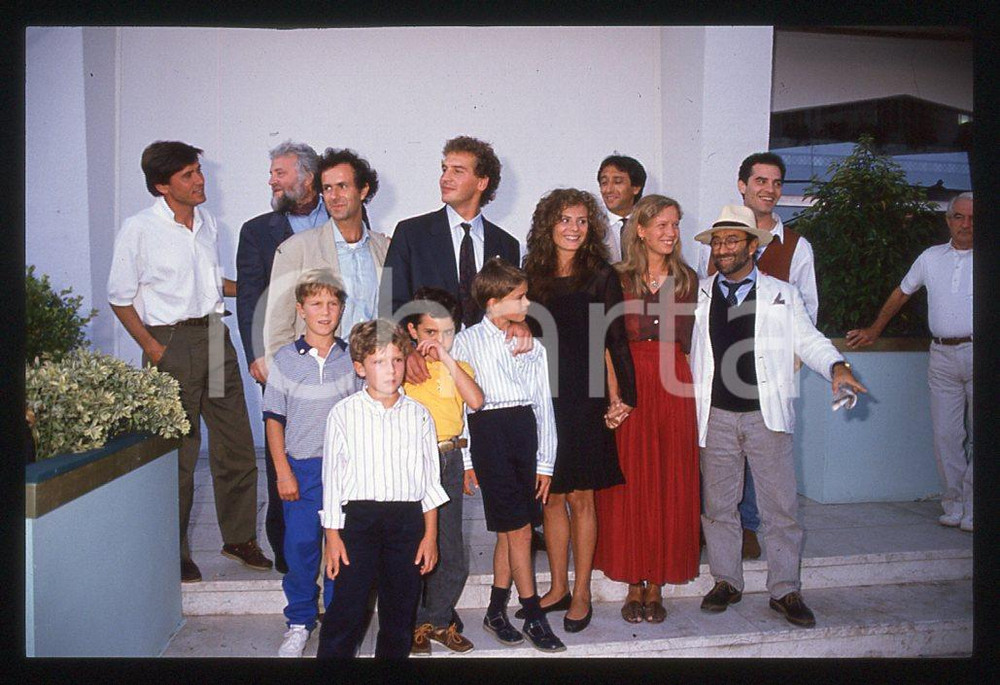 35mm vintage slide* 1989 Giacomo CAMPIOTTI ed il cast di "Corsa di primavera" 16