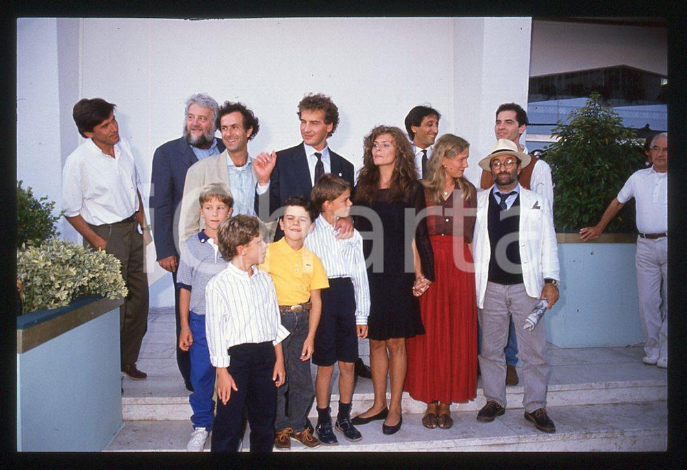 35mm vintage slide* 1989 Giacomo CAMPIOTTI ed il cast di "Corsa di primavera" 18