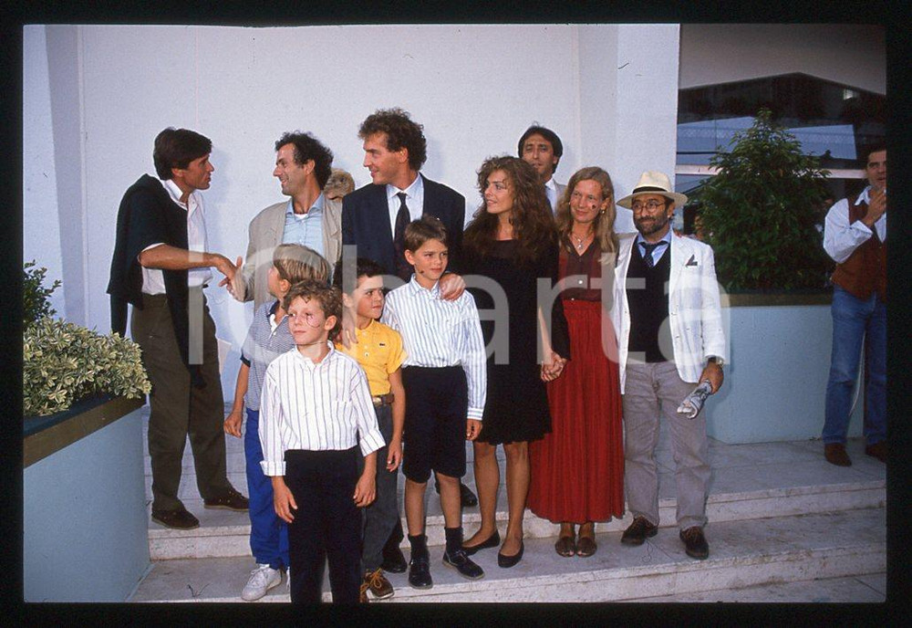 35mm vintage slide* 1989 Giacomo CAMPIOTTI ed il cast di "Corsa di primavera" 19