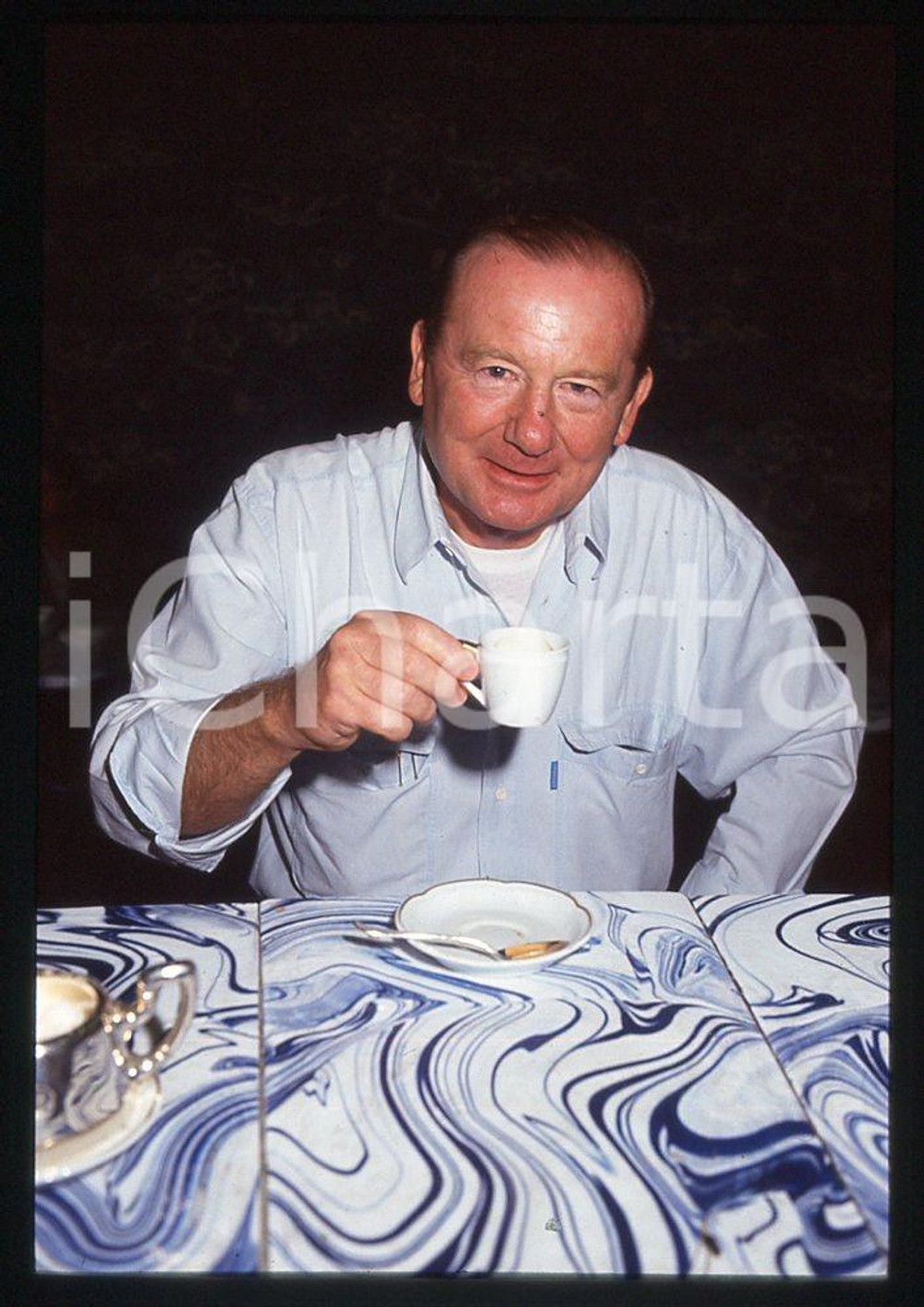 35mm vintage slide*  1990 COSTUME Gianni BISIACH al ristorante