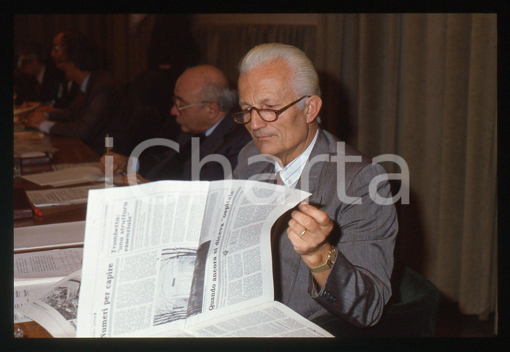 35mm vintage slide*1992 POLITICA Mauro CHIABRANDO ad un congresso 3