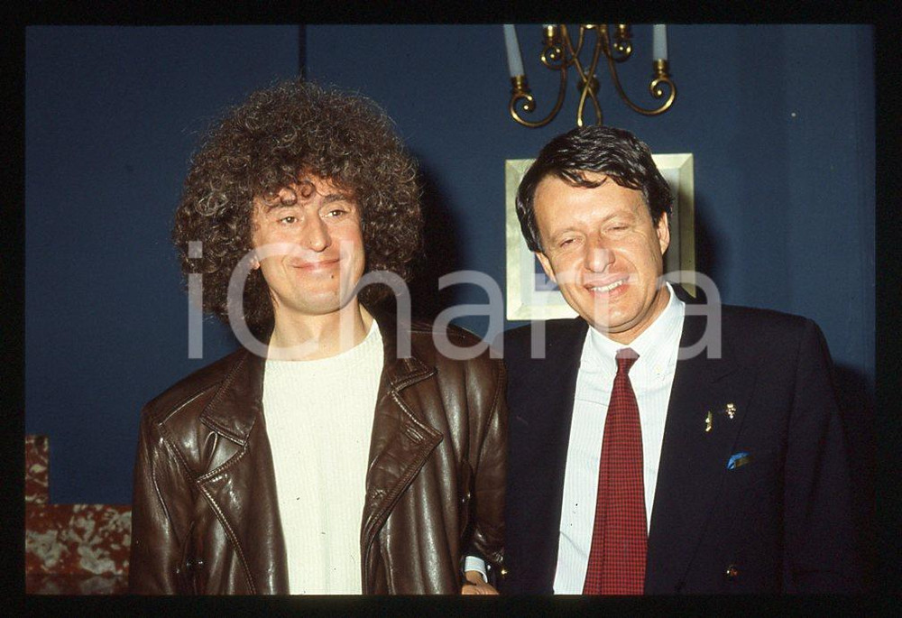 35mm vintage slide*1987 "Luci lontane" Angelo BRANDUARDI  e Claudio ARGENTO 6