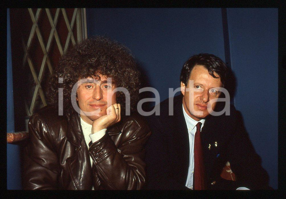 35mm vintage slide*1987 "Luci lontane" Angelo BRANDUARDI  e Claudio ARGENTO 7