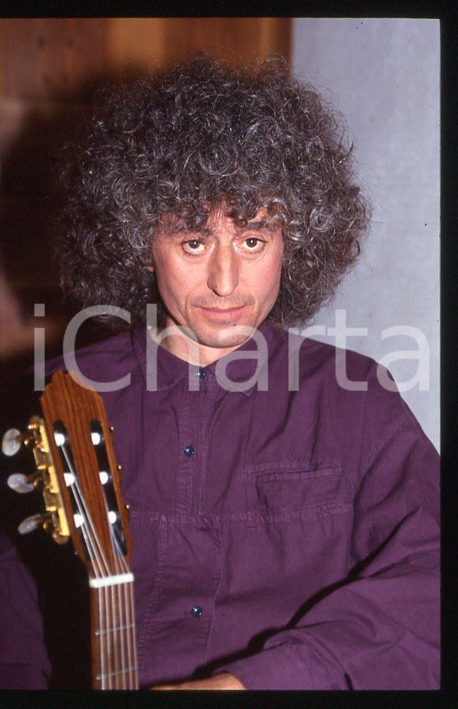 35mm vintage slide*1995 MUSICA Angelo BRANDUARDI ritratto dell'artista