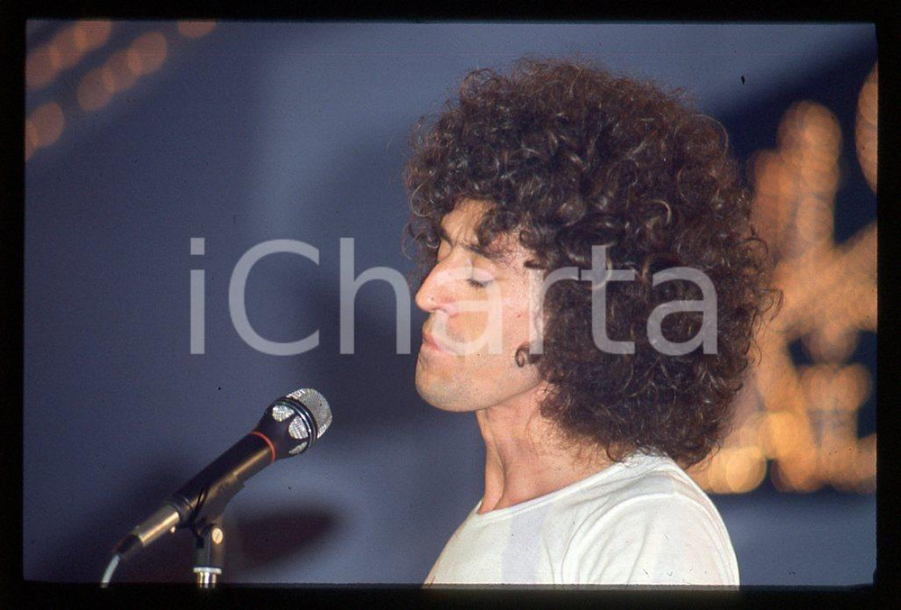 35mm vintage slide*1979 MUSICA Angelo BRANDUARDI ritratto dell'artista 1