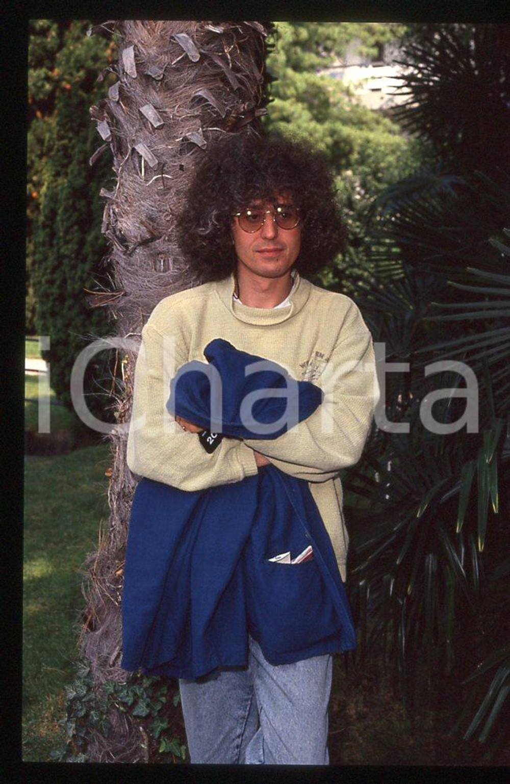 35mm vintage slide*1990 ROMA MUSICA Angelo BRANDUARDI set fotografico 3