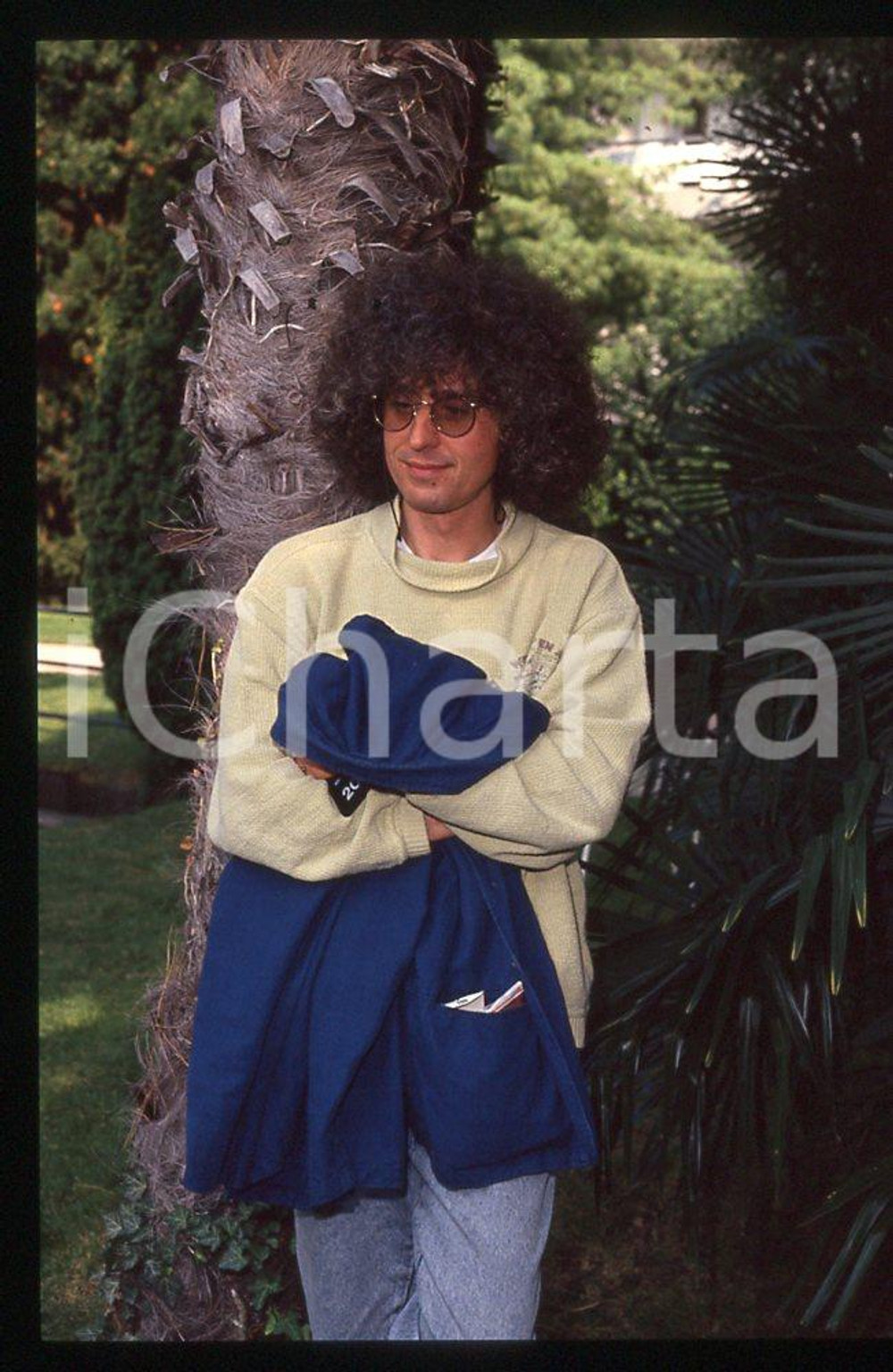 35mm vintage slide*1990 ROMA MUSICA Angelo BRANDUARDI set fotografico 7
