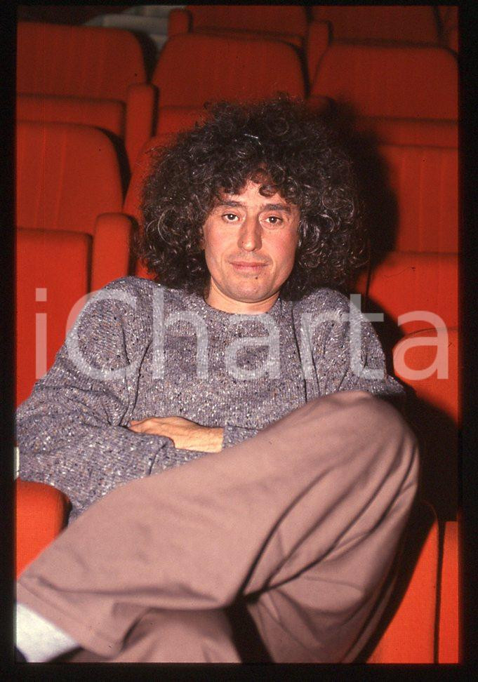 35mm vintage slide*1990 ROMA MUSICA Angelo BRANDUARDI ritratto dell'artista 1