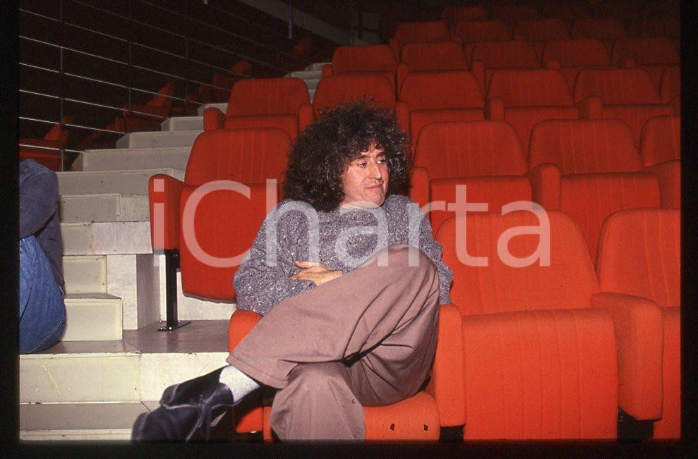 35mm vintage slide*1990 ROMA MUSICA Angelo BRANDUARDI ritratto dell'artista 2