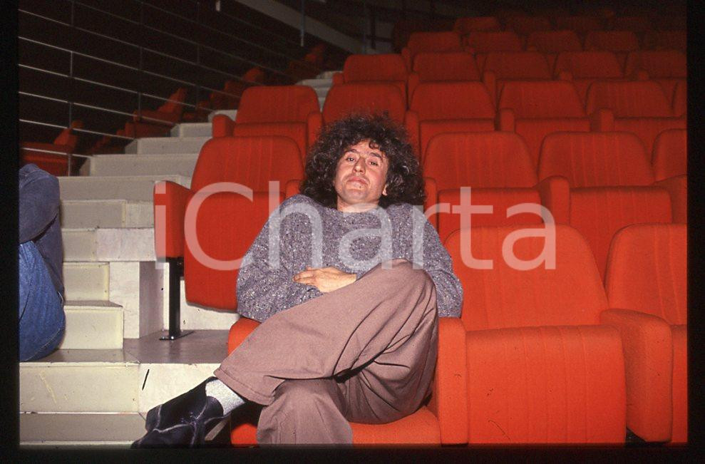 35mm vintage slide*1990 ROMA MUSICA Angelo BRANDUARDI ritratto dell'artista 3