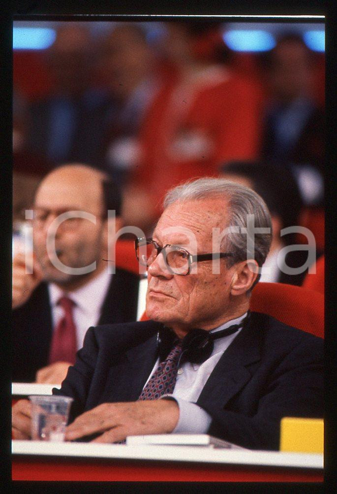 35mm vintage slide*1989 MILANO  Willy BRANDT congresso del PSI 3