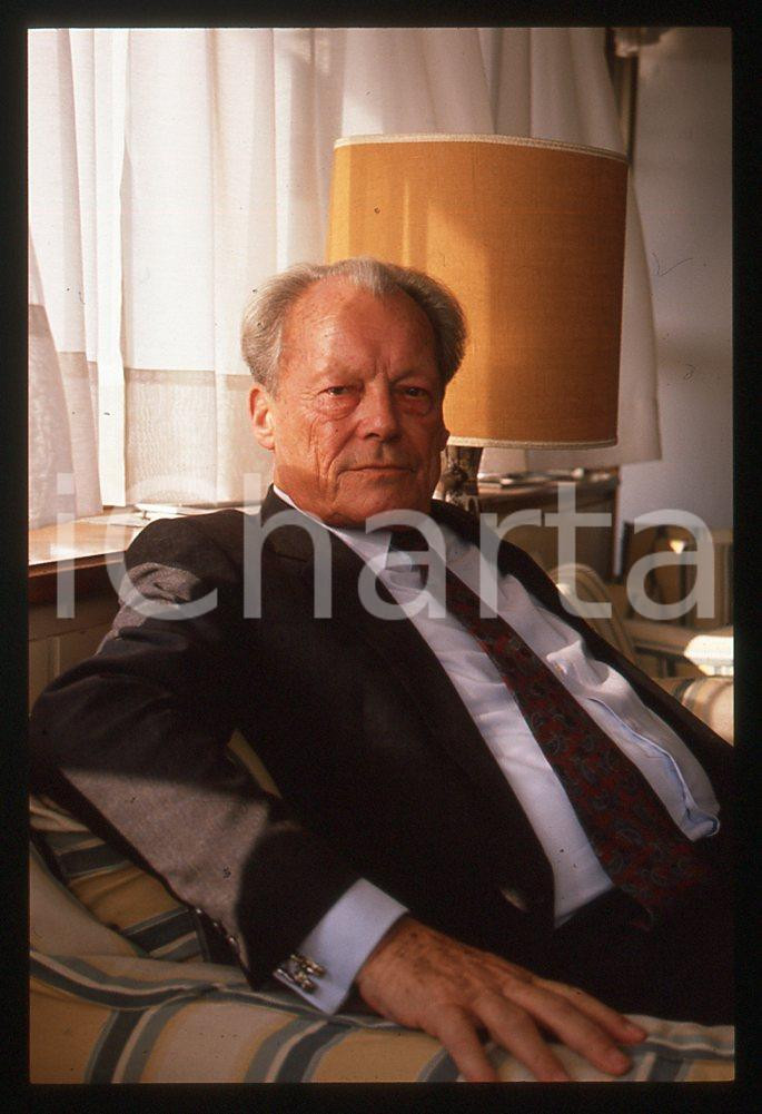 35mm vintage slide*1989 VIAREGGIO Willy BRANDT presenta "My life in politics" 3