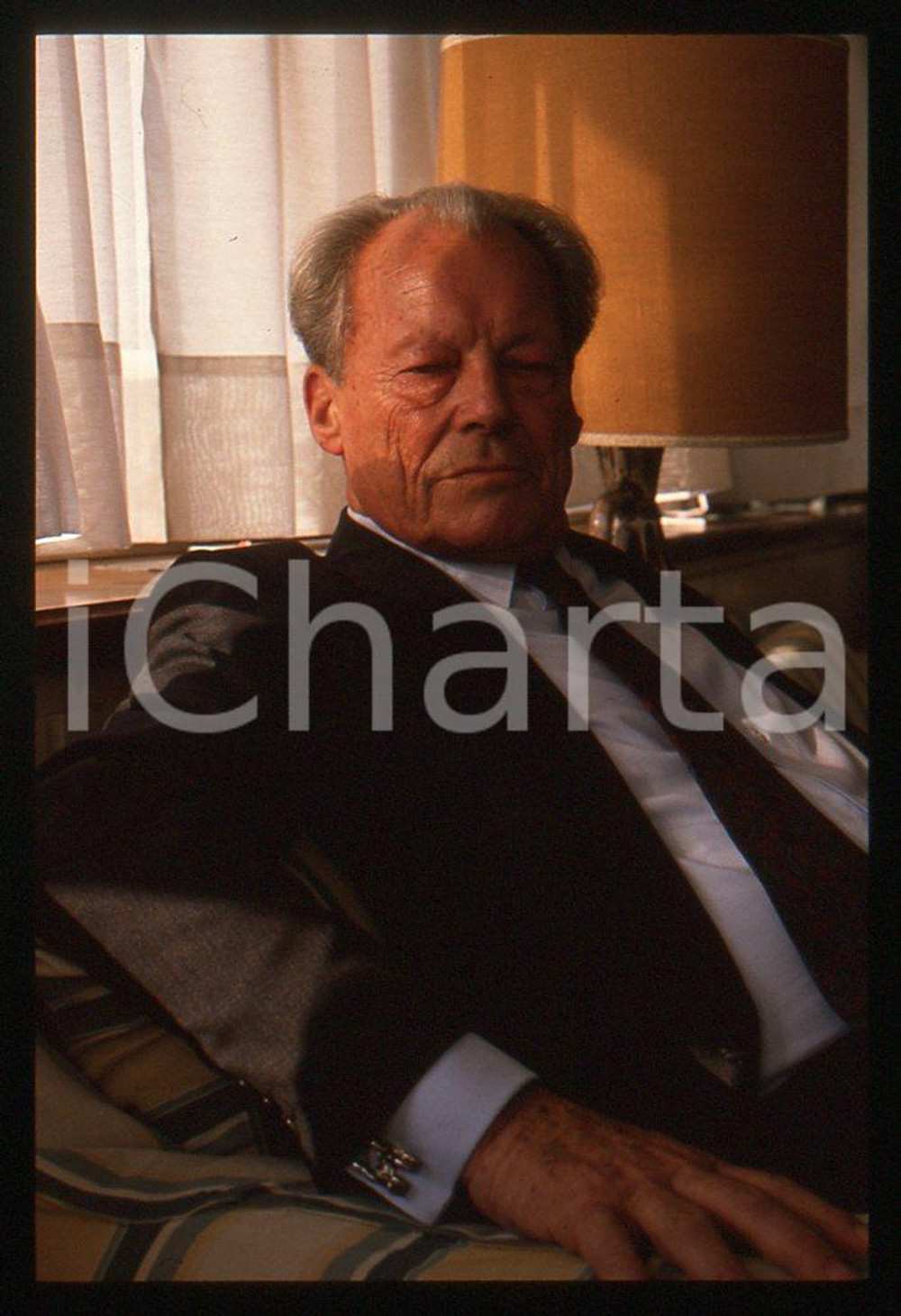 35mm vintage slide*1989 VIAREGGIO Willy BRANDT presenta "My life in politics" 6