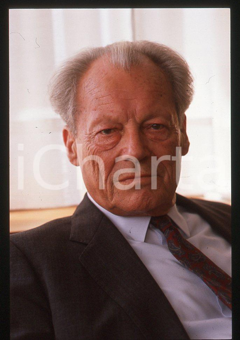 35mm vintage slide*1989 VIAREGGIO Willy BRANDT presenta "My life in politics" 7