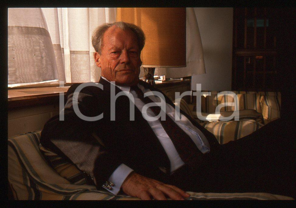 35mm vintage slide*1989 VIAREGGIO Willy BRANDT presenta "My life in politics" 28