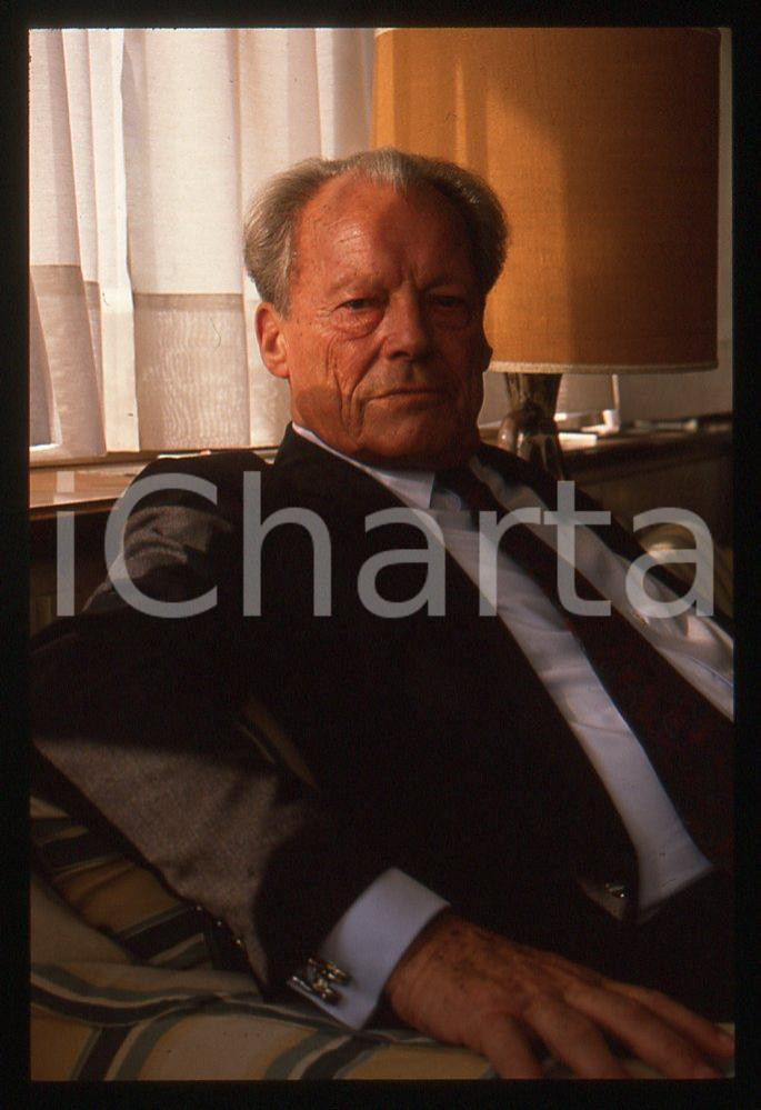 35mm vintage slide*1989 VIAREGGIO Willy BRANDT presenta "My life in politics" 15