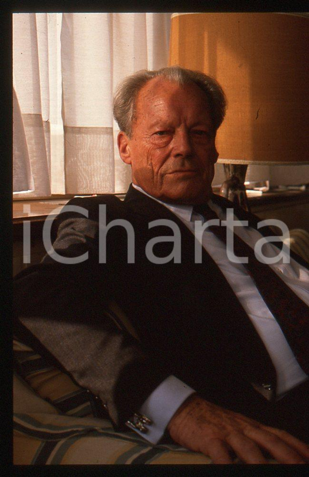 35mm vintage slide*1989 VIAREGGIO Willy BRANDT presenta "My life in politics" 20