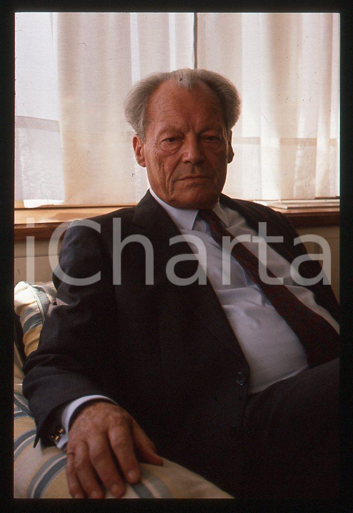 35mm vintage slide*1989 VIAREGGIO Willy BRANDT presenta "My life in politics" 21