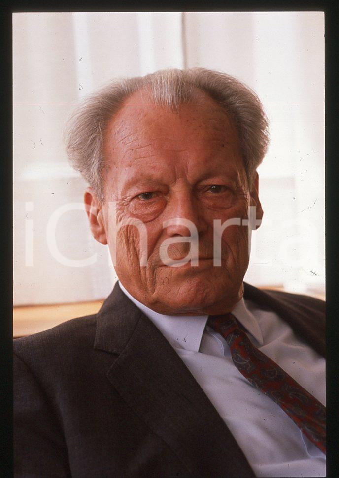 35mm vintage slide*1989 VIAREGGIO Willy BRANDT presenta "My life in politics" 35