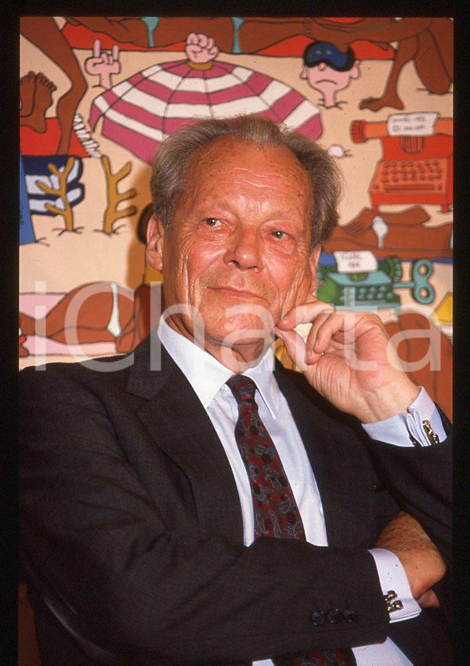 35mm vintage slide*1989 VIAREGGIO Willy BRANDT presenta "My life in politics" 22