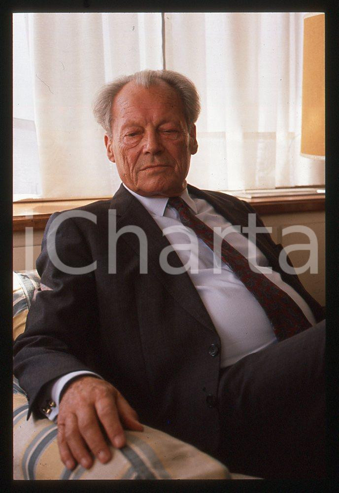 35mm vintage slide*1989 VIAREGGIO Willy BRANDT presenta "My life in politics" 37