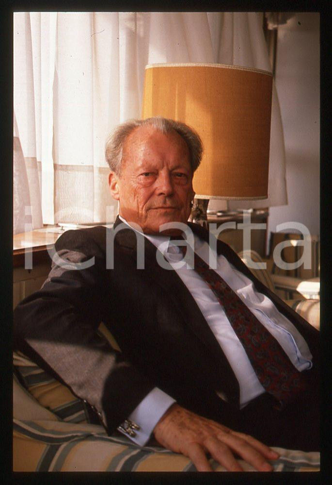35mm vintage slide*1989 VIAREGGIO Willy BRANDT presenta "My life in politics" 38