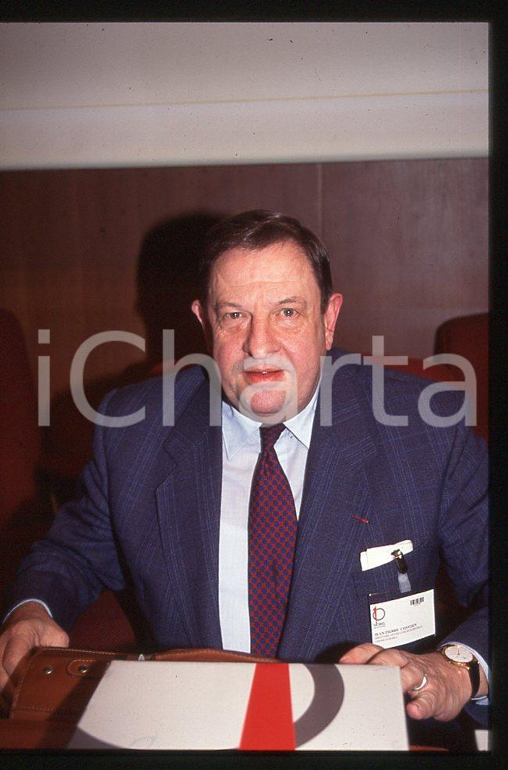 35mm vintage slide*1988 politica Jean-Pierre contzen 2