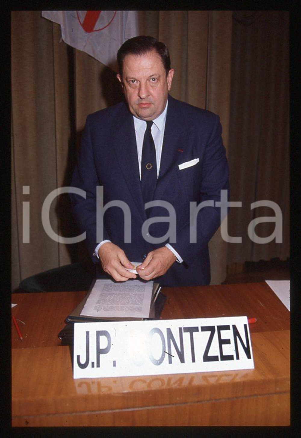 35mm vintage slide*1988 politica Jean-Pierre CONTZEN  4