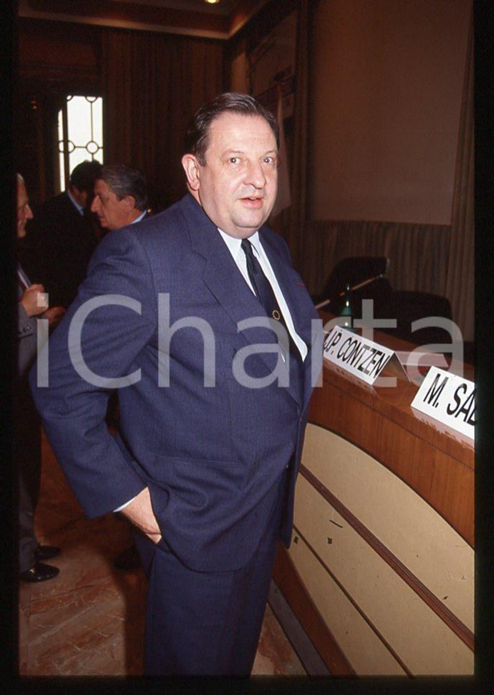35mm vintage slide*1988 politica Jean-Pierre CONTZEN  6